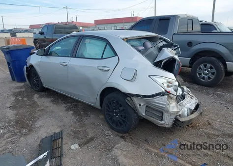 2015 Toyota Corolla Le z USA, uszkodzony, nr VIN 2T1BURHE7FC240677